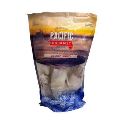Pacific Gourmet Whole Loligo Squid, Cleaned, Size 4/6 - 1kg