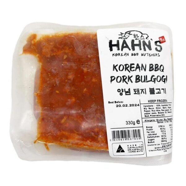 Hahn's Korean Spicy Marinated Pork (Frozen) 330g