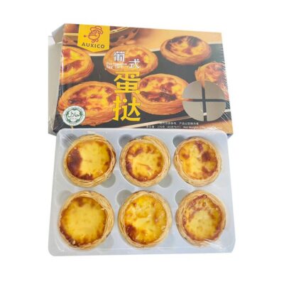 AUXICO Frozen Portuguese Egg Tarts - 45g x 6