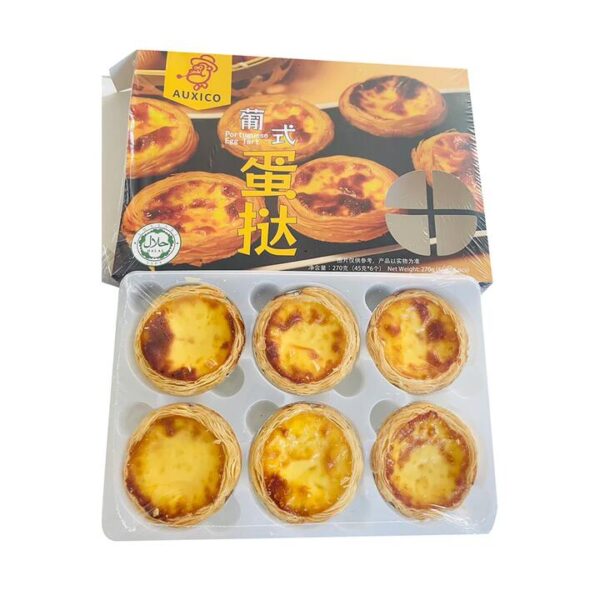 AUXICO Frozen Portuguese Egg Tarts - 45g x 6