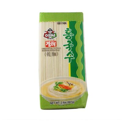 Assi Round Dry Noodles (Green) - 907g Frozen Food