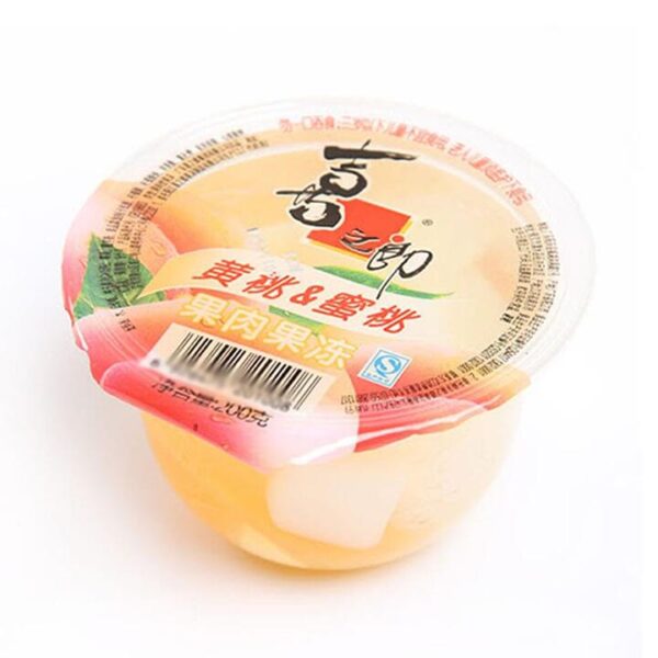 Strong Food Fruit Jelly with Yellow Peach and Honey Peach 200g