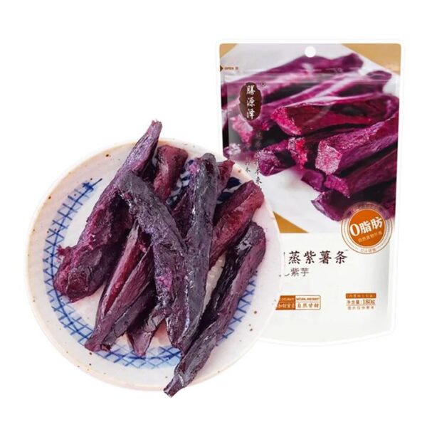 Shanyuanze Natural Steamed Purple Sweet Potato Strips 180g