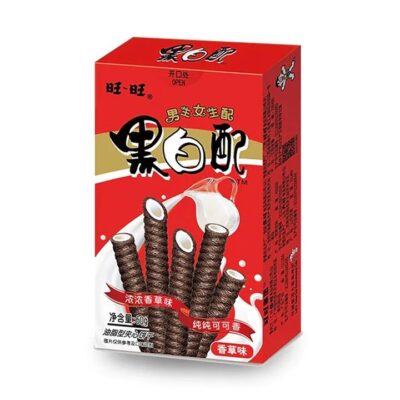 Want Want Black & White Vanilla Flavour Snack 60g