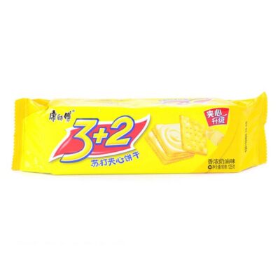 Master Kong 3+2 Creamy Milk Flavored Soda Biscuits 125g