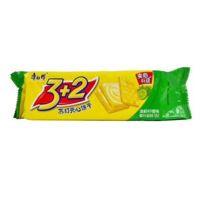 Master Kong 3+2 Soda Biscuits with Lemon Filling 125g