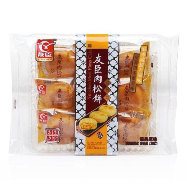 Youchen Original Flavour Pork Floss Biscuits, Bagged, 6pcs, 208g