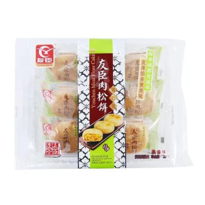 Youchen Scallion Flavored Meat Floss Biscuits, Bagged, 6pcs 208g
