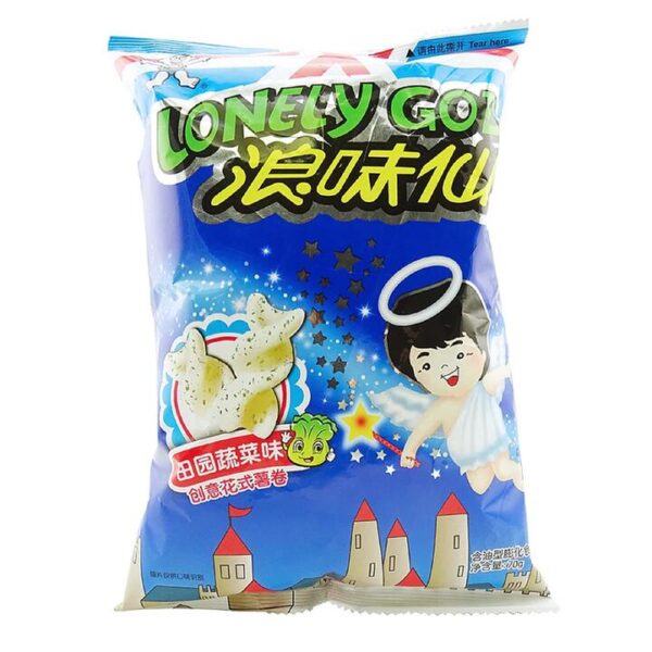 Want Want Wave Fairy Garden Vegetable Flavour Puffed Snacks 70g