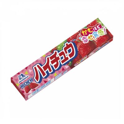 Morinaga Hi-Chew Strawberry Flavoured Soft Candy with Filling - 12 Pieces