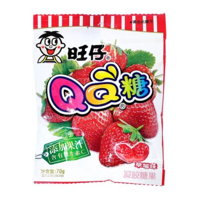 Want Want QQ Strawberry Flavoured Candy 70g