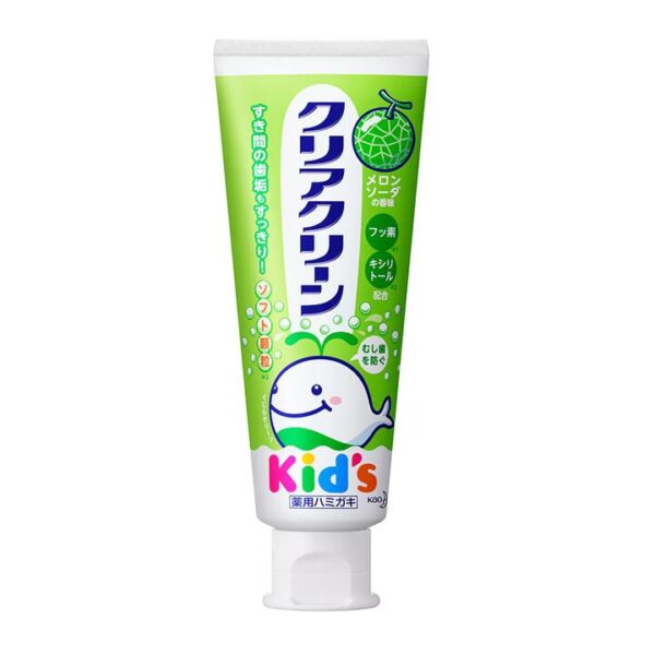 Kao Children's Xylitol Toothpaste, Melon Flavour, 70g