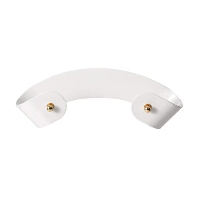 FaSoLa Wall-Mounted Pot Lid Rack, White, 23.7*8cm