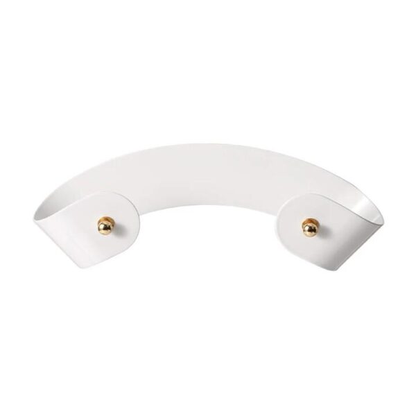 FaSoLa Wall-Mounted Pot Lid Rack, White, 23.7*8cm