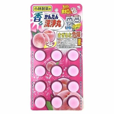 Kobayashi Pharmaceutical Drain Cleaner Peach Scented - 12 Tablets