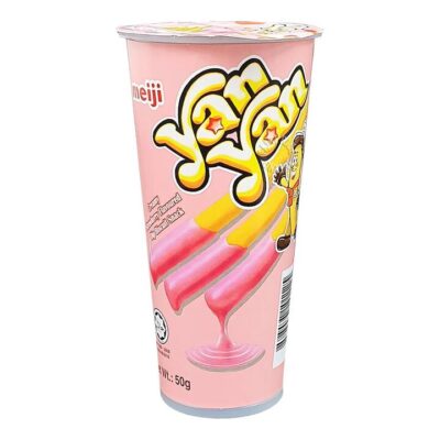 Meiji XinXin Strawberry Flavoured Finger Cups 50g
