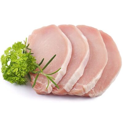 Frozen Boneless Pork Chops - 500g