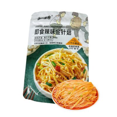Zhiwei Ke Instant Spicy Enoki Mushrooms - 120g