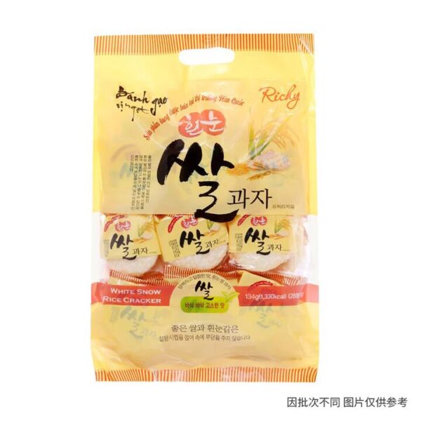 Richy White Snow Rice Cracker - 134g