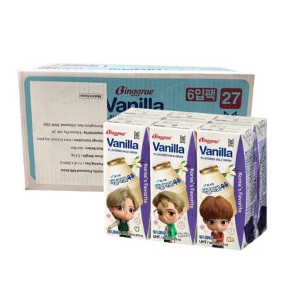 Binggrae Vanilla Flavored Milk Drink - 200ml x 6 x 4/Box