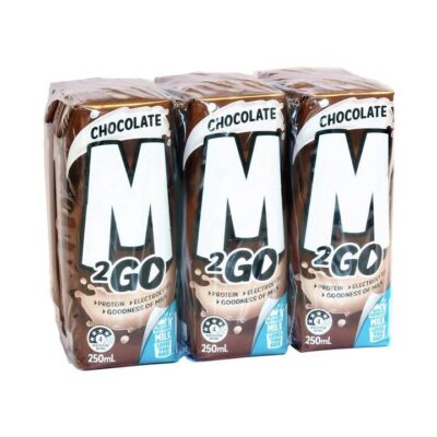 M2GO Chocolate Flavored UHT Milk - 6 Packs of 250ml