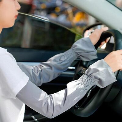 FaSoLa UV Protection Sleeves UPF50+ - Grey, 47cm, 1 Pair