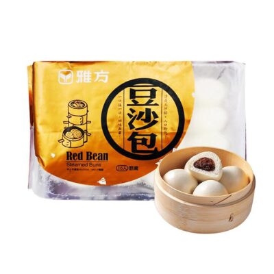 Yafang Frozen Red Bean Steamed Buns - 16 Pieces, 400g
