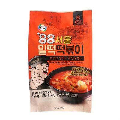 Surasang 88 Seoul Tteokbokki – Wheat Pasta with Hot Sauce, 454g (1 lb)