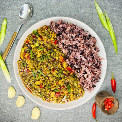 Seven Days Food Frozen Stir-Fried Pickled Long Beans with Minced Pork Rice - 450g