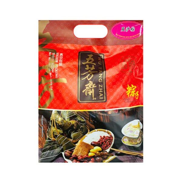 Wu Fang Zhai Red Bean Paste Rice Dumplings - 8 Pieces, 400g