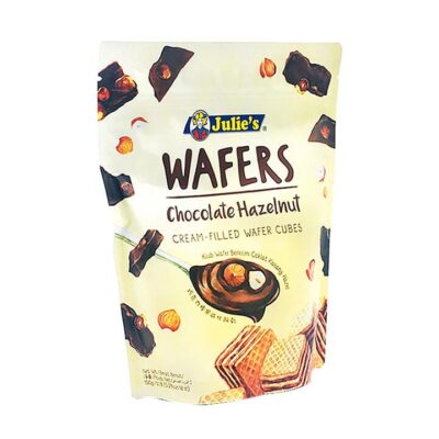 Julie's Chocolate Hazelnut Cream-Filled Wafer Cubes - 60g