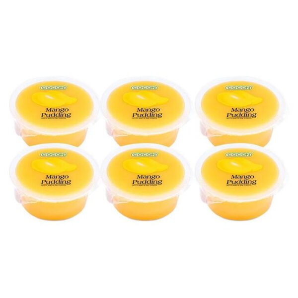 Cocon Mango Pudding with Fruit Chunks - 6 Pack, 480g