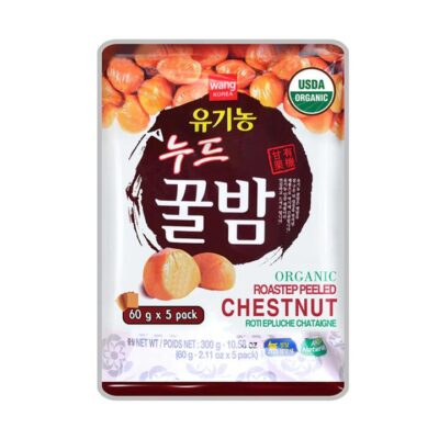 Wang Organic Roasted Peeled Chestnuts - 5 Packs, 300g