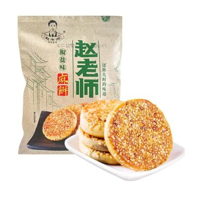 Zhao Laoshi Fried Sesame Cakes with Pepper and Salt Flavor - 500g
