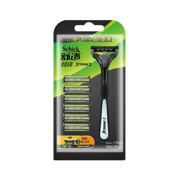 Schick Xtreme 3 Razor - 1 Handle + 7 Cartridges