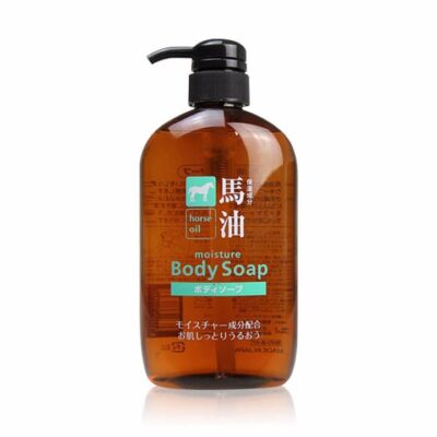 Kumano Yushi Silicone-Free Natural Weak Acid Horse Oil Body Soap - 600ml