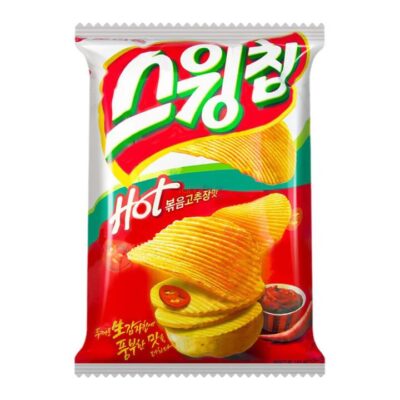 Orion Hot Wave Potato Chips - Spicy Flavor, 124g