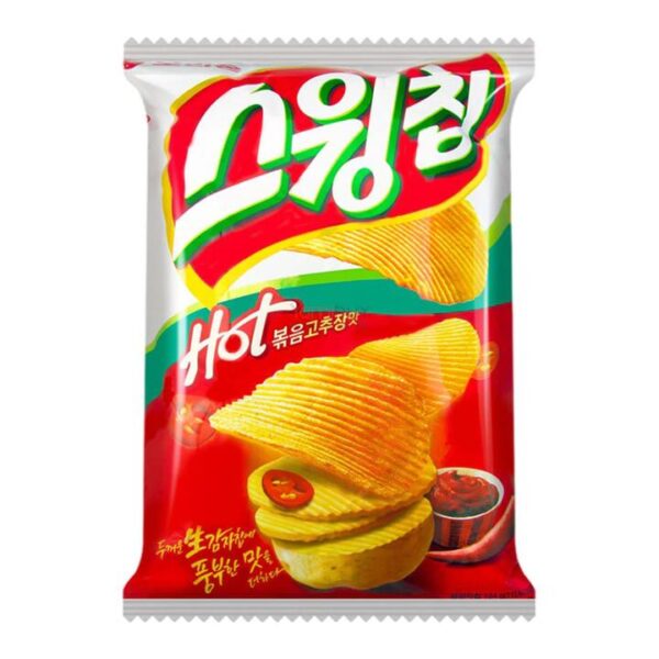 Orion Hot Wave Potato Chips - Spicy Flavor, 124g