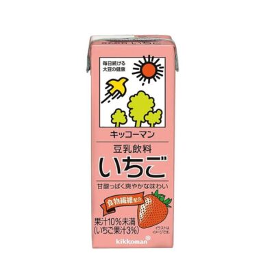 Kikkoman Soy Milk Drink - Strawberry Flavor 200ml