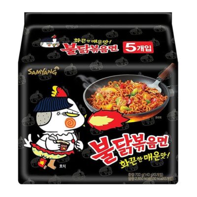 Samyang Super Spicy Hot Chicken Ramen - 140g x 5 Packs