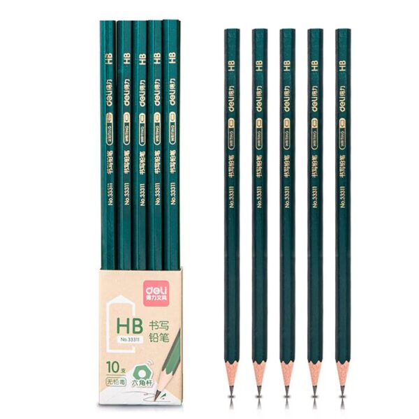 Deli HB Pencils - 10 Pieces