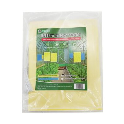 Bonzer Insect Sticky Traps - 20 Yellow Sheets & 40 Strings