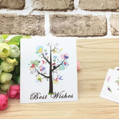 Best Wishes Greeting Card - Wishing Tree Design
