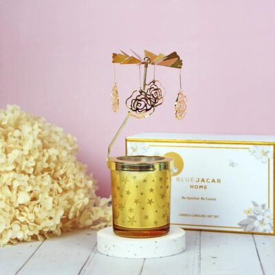 Blue Jacar Home Carousel Scented Candle Gift Set - Rose Core