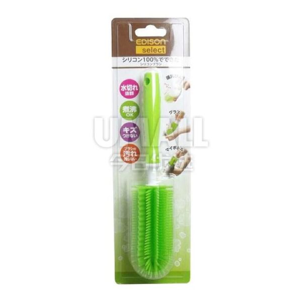 EDISONmama Silicone Bottle and Cup Cleaning Brush (Small) - Green