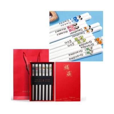 Hansford Family Ceramic Chopsticks Gift Set - 6 Pairs, 396g