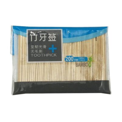 Chengyi Premium Bamboo Toothpicks - 200 Pieces, 25g