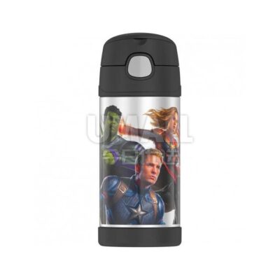 Thermos Kids Straw Bottle - Avengers, 355ml