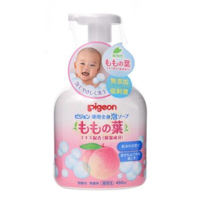 Pigeon Baby Peach Leaf Shampoo & Body Wash - 450ml