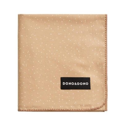 Dono&Dono Bamboo Cotton Baby Blanket - Caramel Dots Pattern, 106*106cm